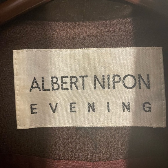 Beautiful Brown Albert Nipon Wool Jacket M - Picture 4 of 8